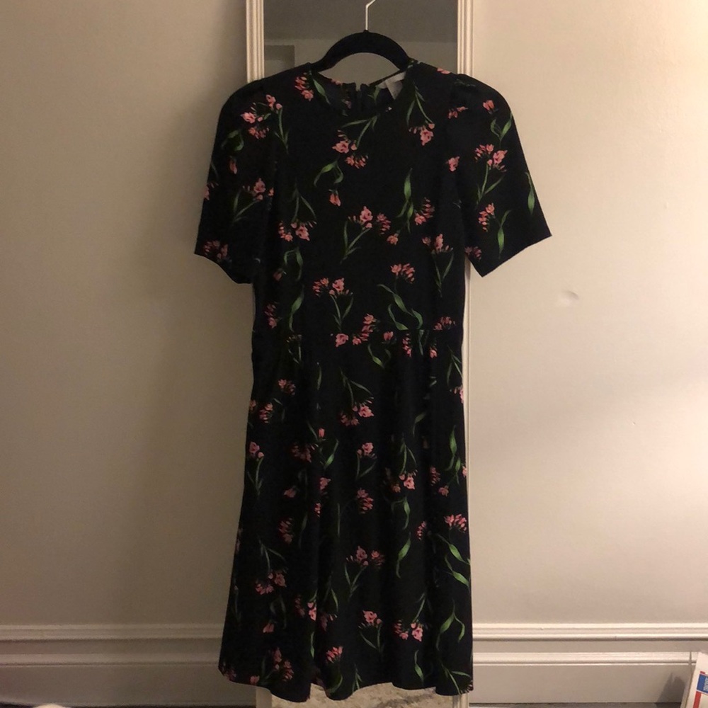 Black and floral dress
